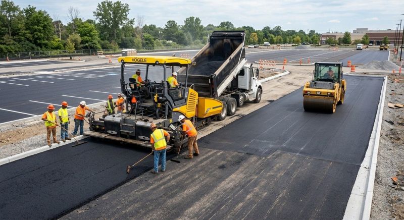 Asphalt Parking Lot Paving in Los Angeles, CA