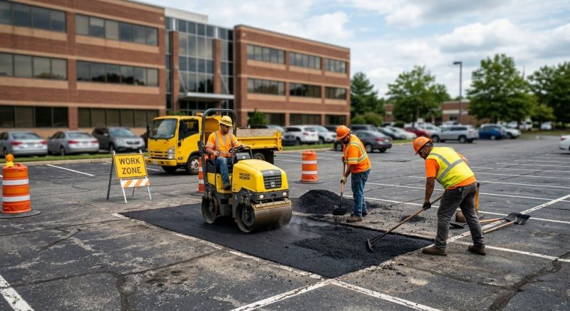 Asphalt Parking Lot Repair in Palm Springs, CA