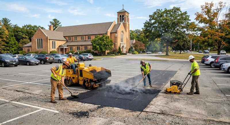 Asphalt Parking Lot Repair in Palm Springs, CA
