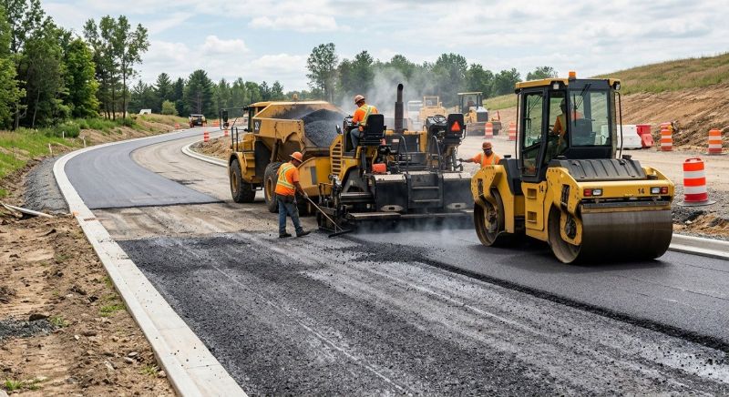 Asphalt Road Installation in Little Rock, AR