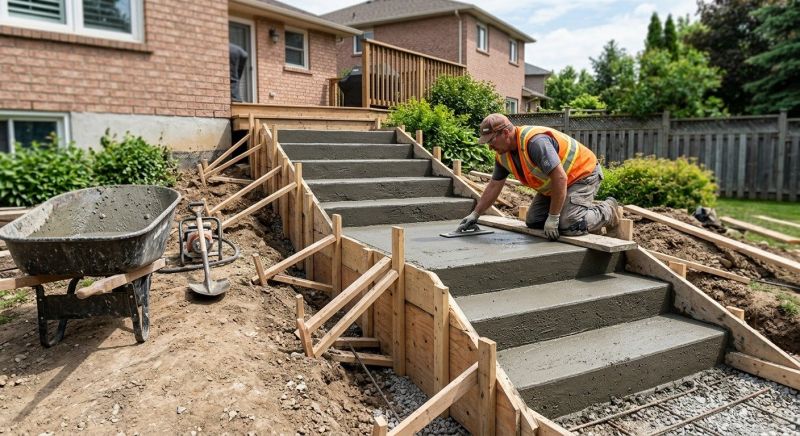 Cement Stairs Installation in Fort Collins, CO