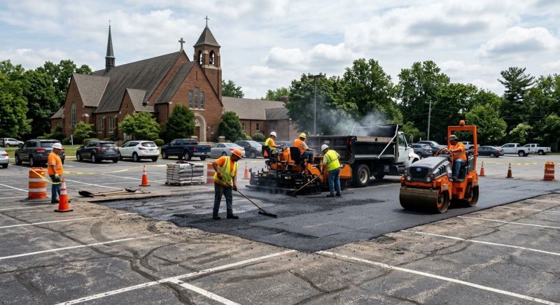 Church Parking Lot Repair in Pasadena, CA