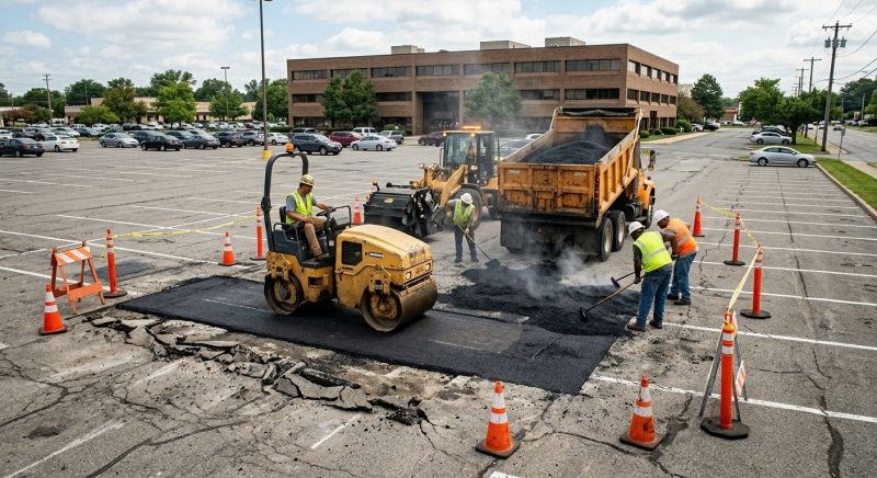 Church Parking Lot Repair in Conway, AR