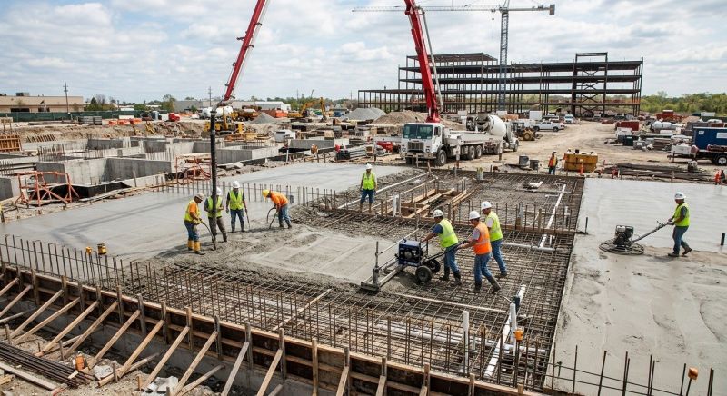 Commercial Slab Construction in Winston Salem, NC