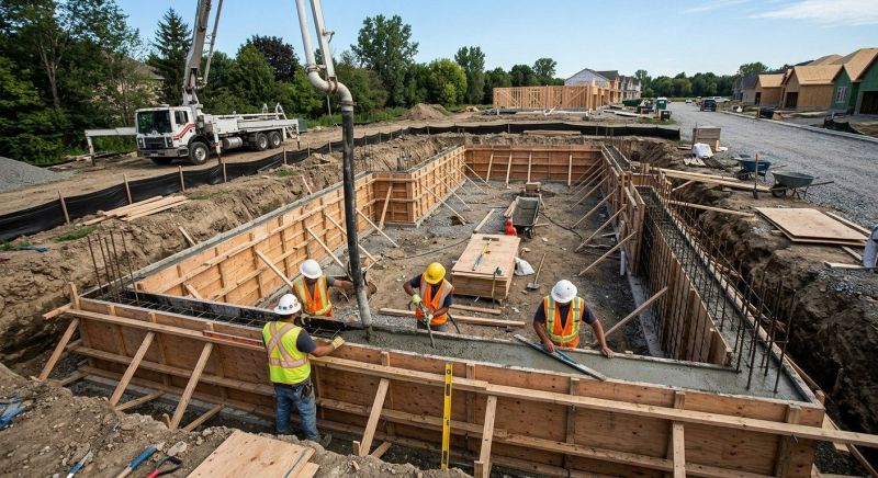 Concrete Foundation Installation in Greenville, SC