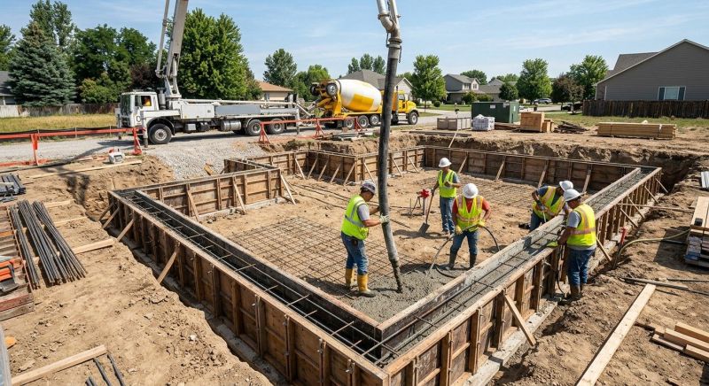 Concrete Foundation Pouring in Fredericksburg, VA