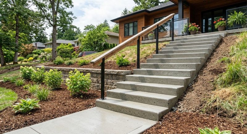 Concrete Stairway Installation in Denver, CO