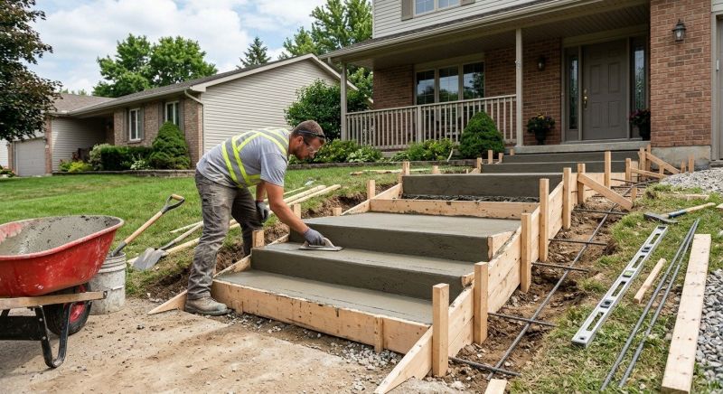 Steps Pouring in Salt Lake City, UT